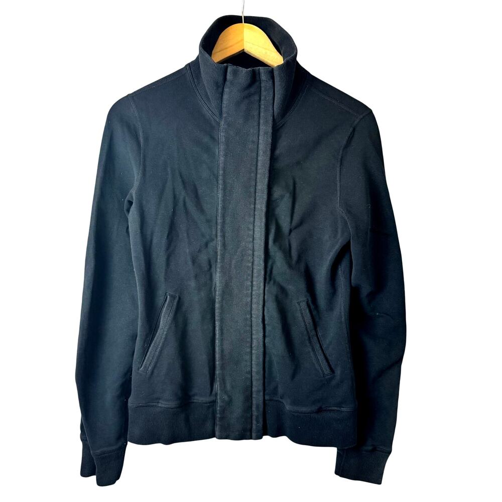 Lululemon Slalom Jacket Women’s Size 6 Black Full Zip Track Athletic Performance